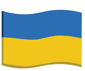 Stand With Ukraine Flag Illustration Patriotism Solidarity Symbol Icon