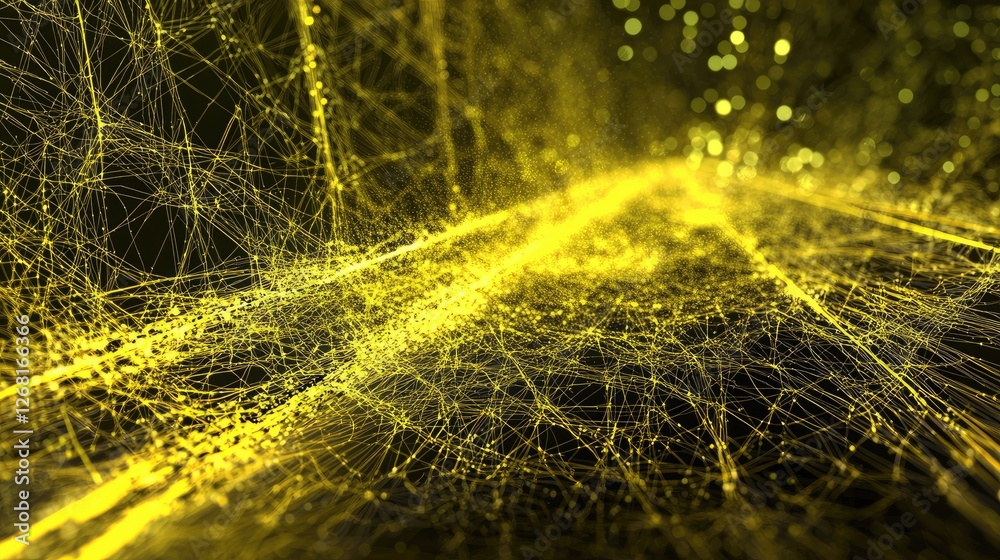 Aufkleber High-resolution visualization of encrypted data pathways traversing a secure network environment.