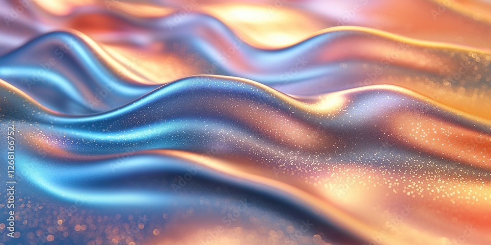 Leinwandbilder an abstract scene where metallic gradients evoke a sense of luxury and modernity, using a mix of shi