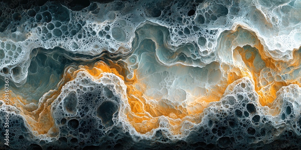 Leinwandbilder the abstract artwork presents nature textures, focusing on the fluid and organic forms found in natu