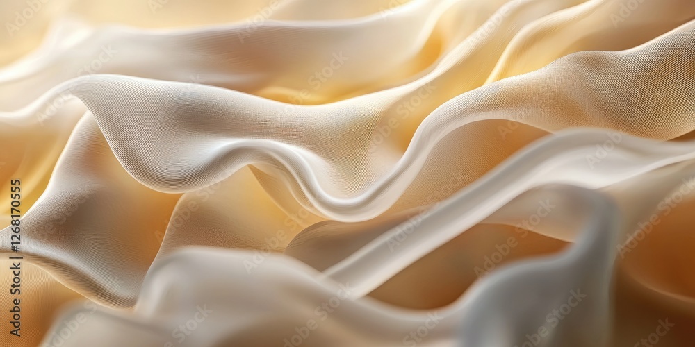 Fototapete a close-up of flowing, organic shapes resembling natural forms, where soft lines and earthy tones cr