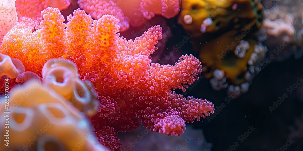 Aufkleber A detailed view of a radial gradient shifting from rich red to soft coral, where the smooth circular gradient adds warmth and focus.
