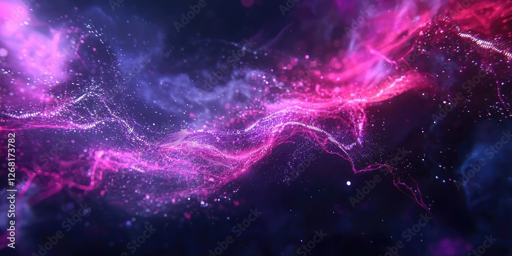 Leinwandbilder vibrant abstract digital background with colors and light effects for creative projects and design u