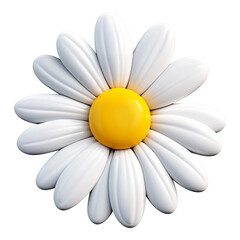Beautiful White Daisy Flower with Yellow Center - Ideal for Floral Design Projects and Nature Blogs