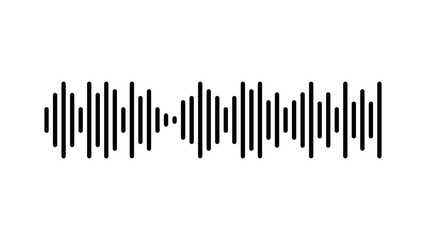 Sound wave. Audio vector illustration