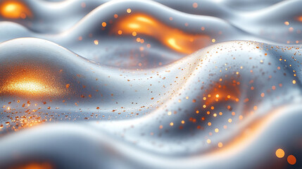 small, irregularly shaped objects with a metallic finish, resembling titanium or aluminum, symbolizing innovation, modernity, and the futuristic space era