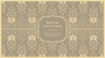 Elegant Batik Pattern Background