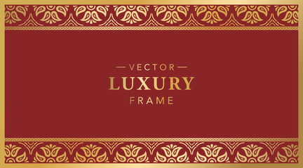 Luxury Gold Frame Design Template