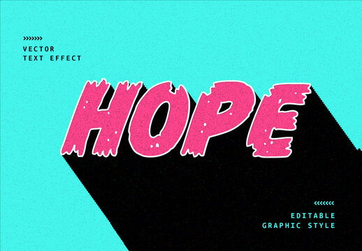 Black and Fuchsia Brush Text Rough Stroke Font. Grunge Text Effect
