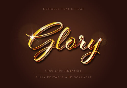 Gold And White Metallic Font Real Gold Shiny Text Effect