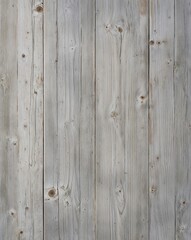Naklejka premium a wooden surface, showcasing a vertical layout of four wide planks. The wood has a weathered and rustic appearance, with a predominantly light gray color, interspersed with subtle variations in tone. 