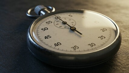 Vintage Stopwatch with Metal Casing