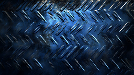 Blue Metal Texture Background, Industrial Design