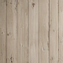 Naklejka premium a wooden surface, showcasing a rustic and weathered texture. The wood appears to be light beige with subtle variations in tone, indicating natural wear and age.
