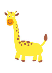 Cartoon of cute giraffe