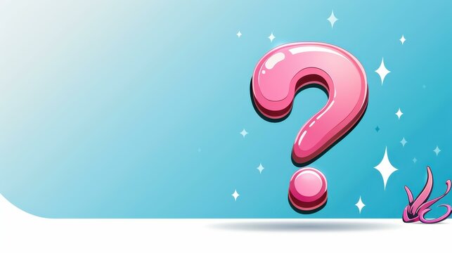 Bright blue sticker with a bold question mark, perfect for grabbing attention and sparking curiosity.