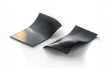 Black Yoga Mat Mockup Side View for Fitness Exercise Meditation and Pilates