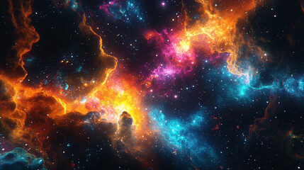 A dazzling night sky filled with vibrant colors multiple meteors and countless stars creating a breathtaking cosmic spectacle symbolizing wonder dreams limitless possibilities and cosmic energy