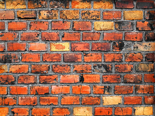 Fototapeta premium Red brick wall texture background.
