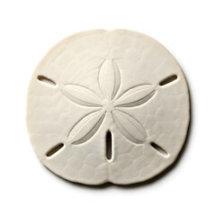 Sand Dollar on White Background