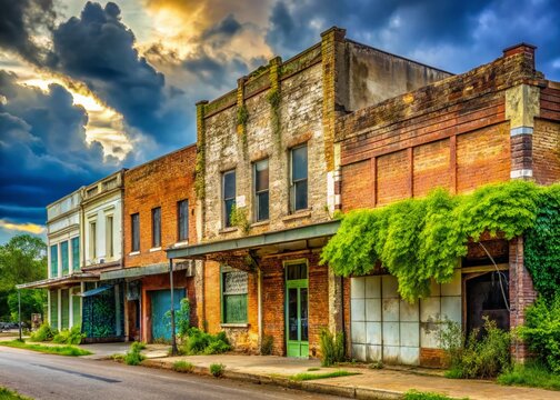 Historic Downtown Troup, Texas: Abandoned Buildings & Vintage Signage - April 17, 2024