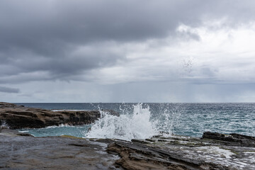 China Walls / Koko Kai Beach Mini Park，Koko Head Crater / Tuff Cone. Maunalua Bay, Honolulu, Oahu, Hawaii.