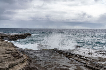 Obraz premium China Walls / Koko Kai Beach Mini Park，Koko Head Crater / Tuff Cone. Maunalua Bay, Honolulu, Oahu, Hawaii.