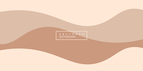 Abstract minimal long banner template. Organic shapes floral background with copy space for text. Social media cover, web header. Raster illustration