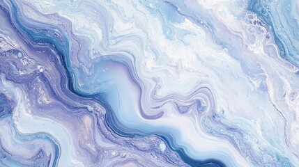 Fototapeta premium A stunning abstract pattern featuring swirling shades of blue and purple, creating a serene and calming atmosphere reminiscent of fluid art.