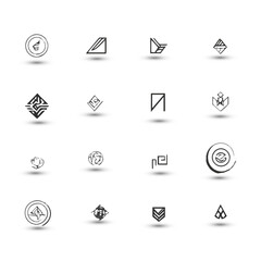 Set collection icon brand identity business logo design idea