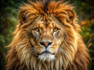 Fototapeta premium Majestic African Lion in Serengeti National Park, Wildlife Documentary Photography