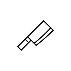 cleaver icon Simple thin line stroke vector