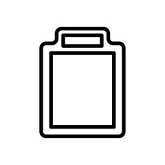 cutting board icon Simple thin line stroke vector