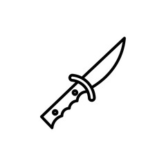 knife icon Simple thin line stroke vector