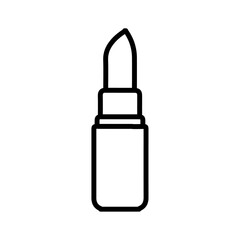 lipstick icon Simple thin line stroke vector
