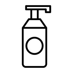 liquid soap icon Simple thin line stroke vector