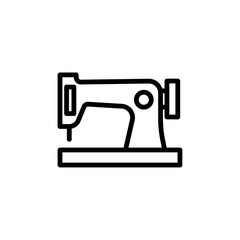 sewing machine icon Simple thin line stroke vector
