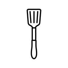 spatula icon Simple thin line stroke vector