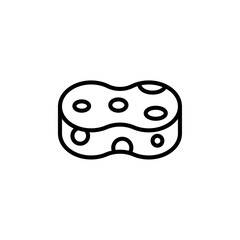 sponge icon Simple thin line stroke vector