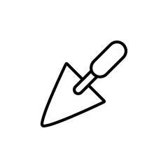 trowel icon Simple thin line stroke vector