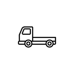 truck icon Simple thin line stroke vector