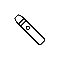 vape icon Simple thin line stroke vector