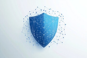 Digital Shield Security Network Protection Concept