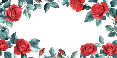 Rose Pattern Seamless Background