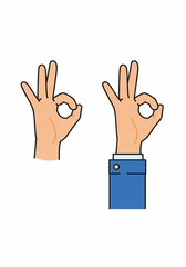 Obraz premium Ok Sign Icon Set - Clean, Modern Approval Icons for UI/UX, Web, and Mobile Design - Versatile Vector Graphics for Digital Projects