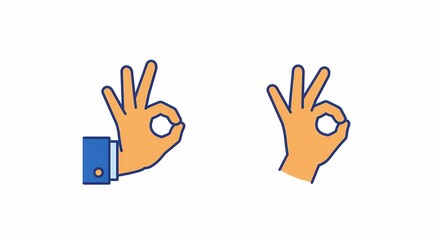 Obraz premium Ok Sign Icon Set - Clean, Modern Approval Icons for UI/UX, Web, and Mobile Design - Versatile Vector Graphics for Digital Projects