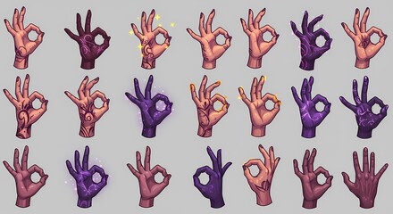 Ok Sign Icon Set - Clean, Modern Approval Icons for UI/UX, Web, and Mobile Design - Versatile Vector Graphics for Digital Projects