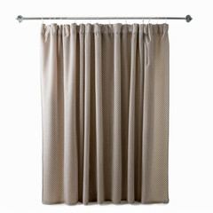 cortina de baño ducha aislada sobre fondo blanco