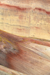 Painted Hills, Oregon: Amazing otherwordly landscapes in central Oregon consisting of layered multicolored clay formations.
