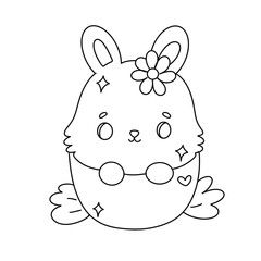 Easter festival, Springs, season, easter, flower, art, holiday, spring, design, decoration, celebration, element, cute, outline, doodle